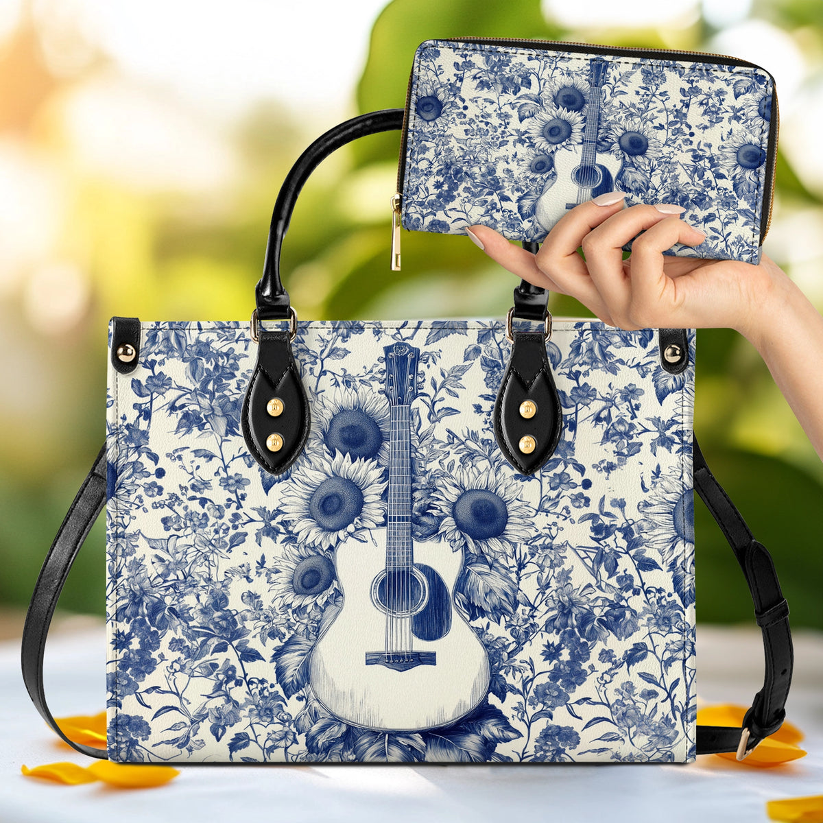 Shineful Leather Bag Sunflower Serenade