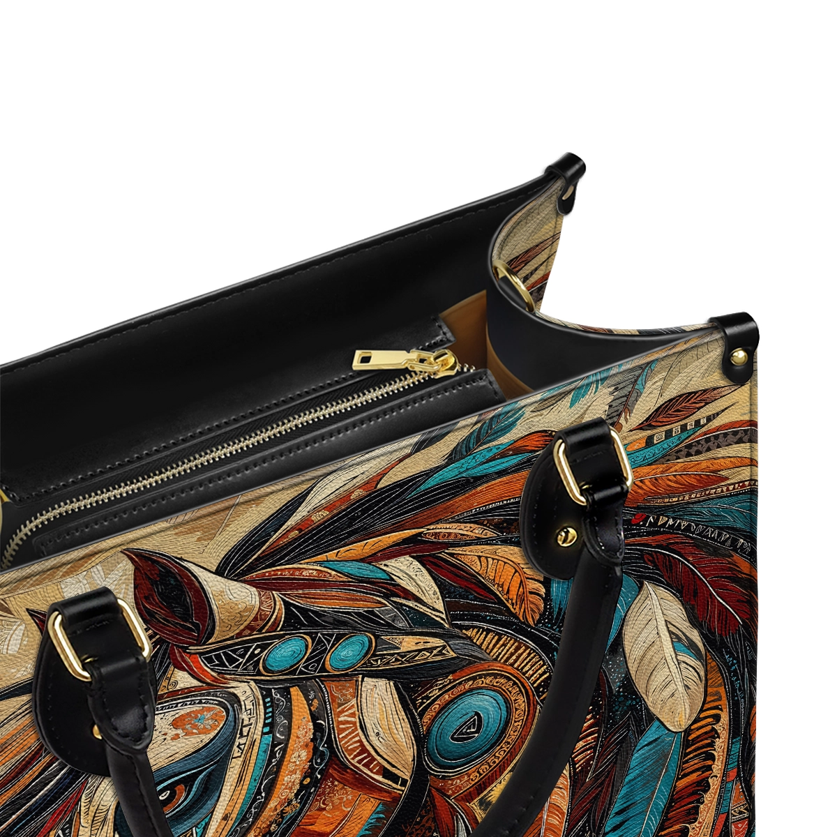 Shineful Leather Bag Tribal Spirit Stallion