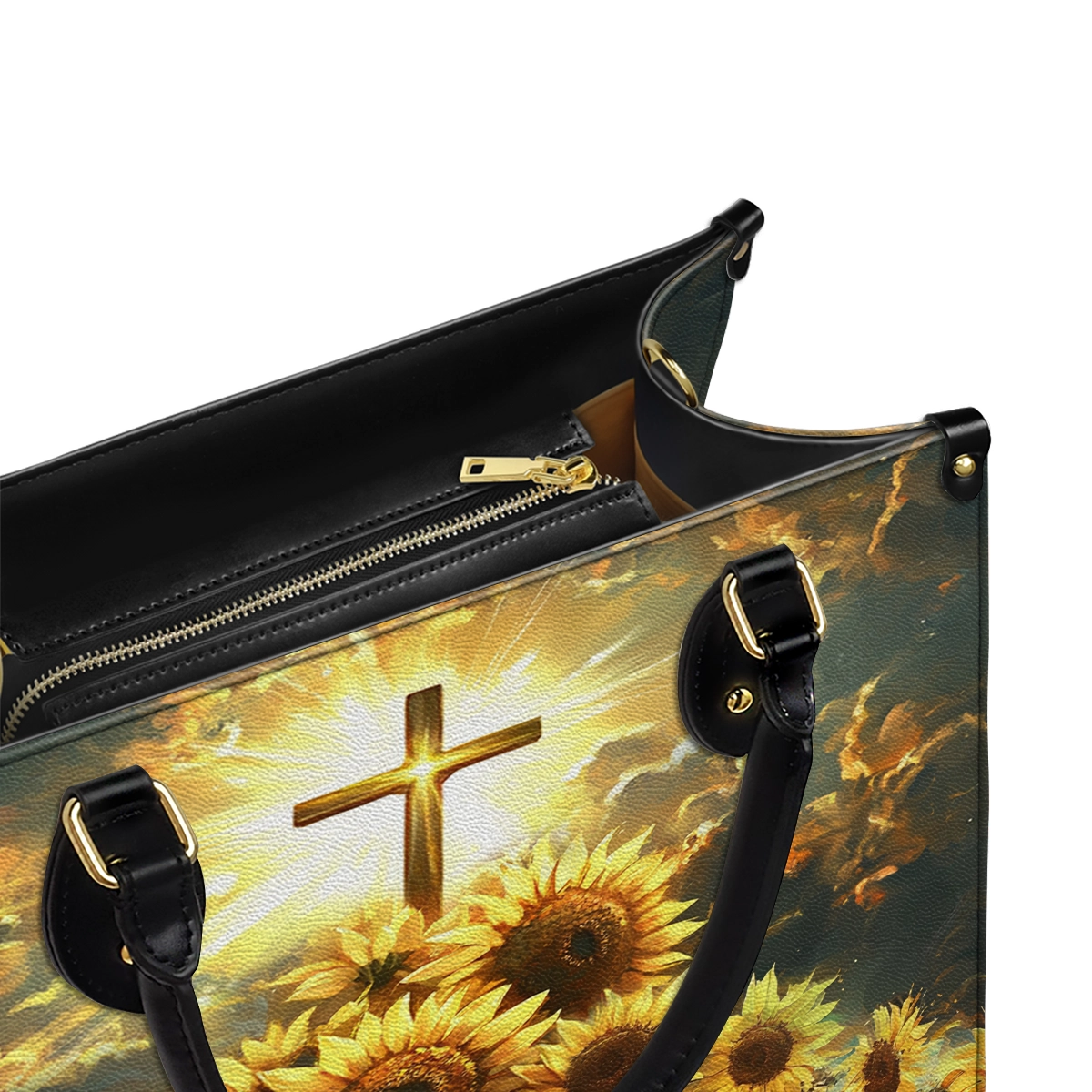 Shineful Leather Bag Sunflower Faith Light