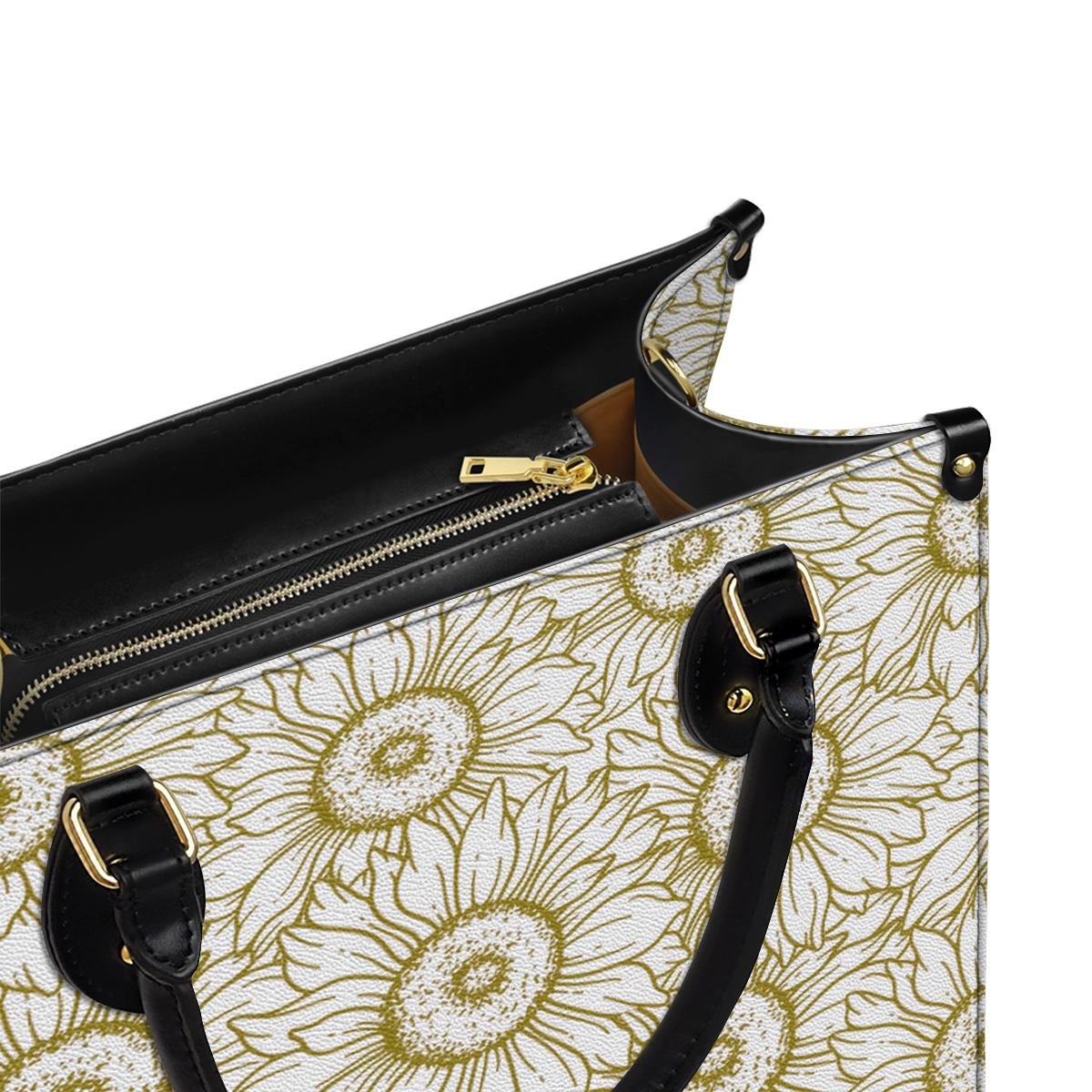 Shineful Leather Bag Golden Sunflower Grace