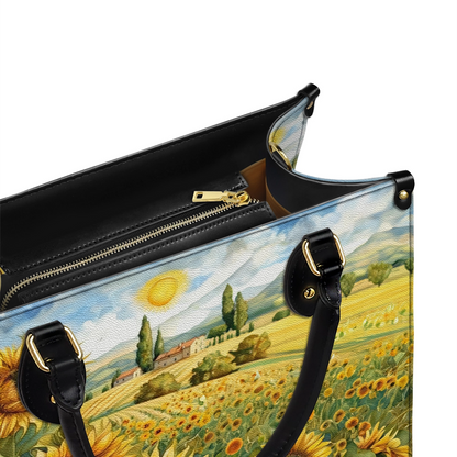 Shineful Leather Bag Sunflower Countryside Charm