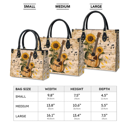 Shineful Leather Bag Sunflower Melody
