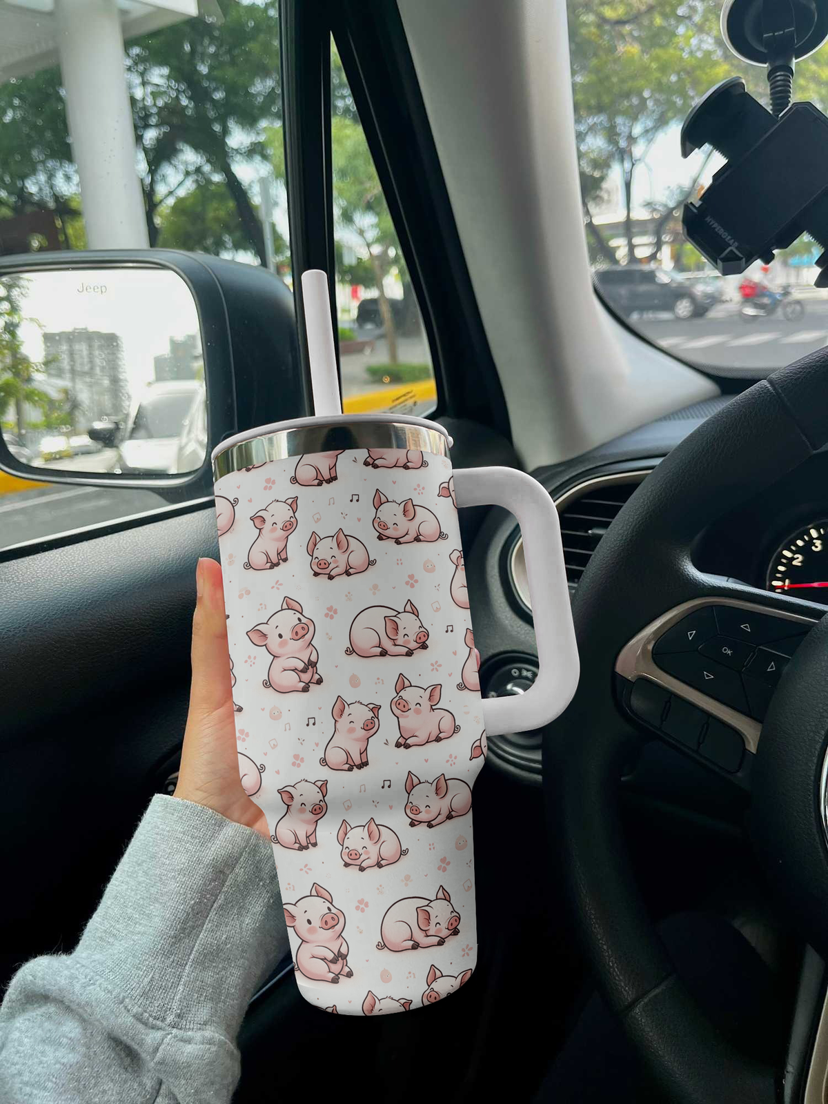 Pig Shineful™ Tumbler 40 Oz Cute Vq03 40Oz