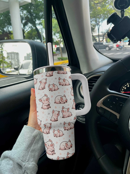 Pig Shineful™ Tumbler 40 Oz Cute Vq03 40Oz