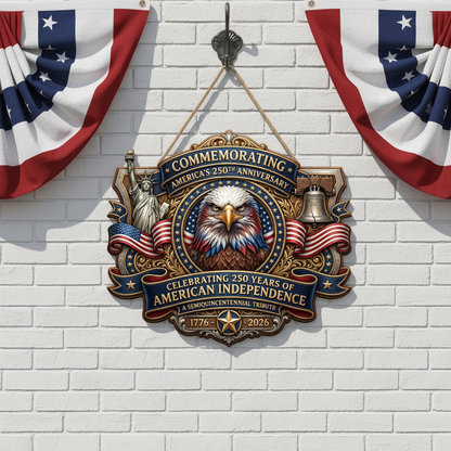 Shineful Eagle Tribute Wood Sign
