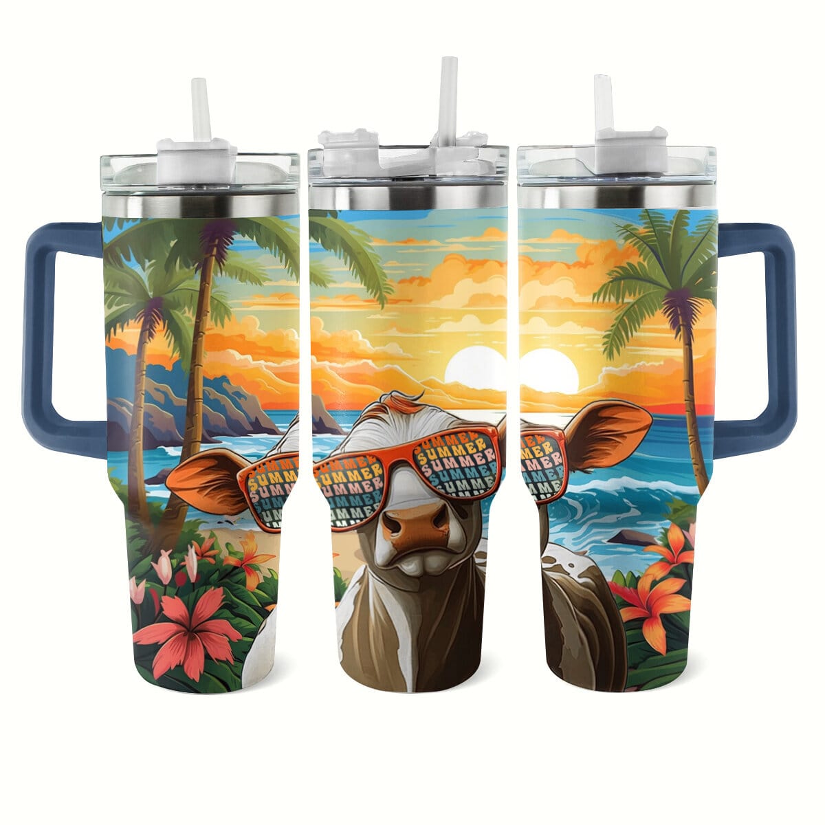 Shineful Tumbler Fancy Cow's On Vacation