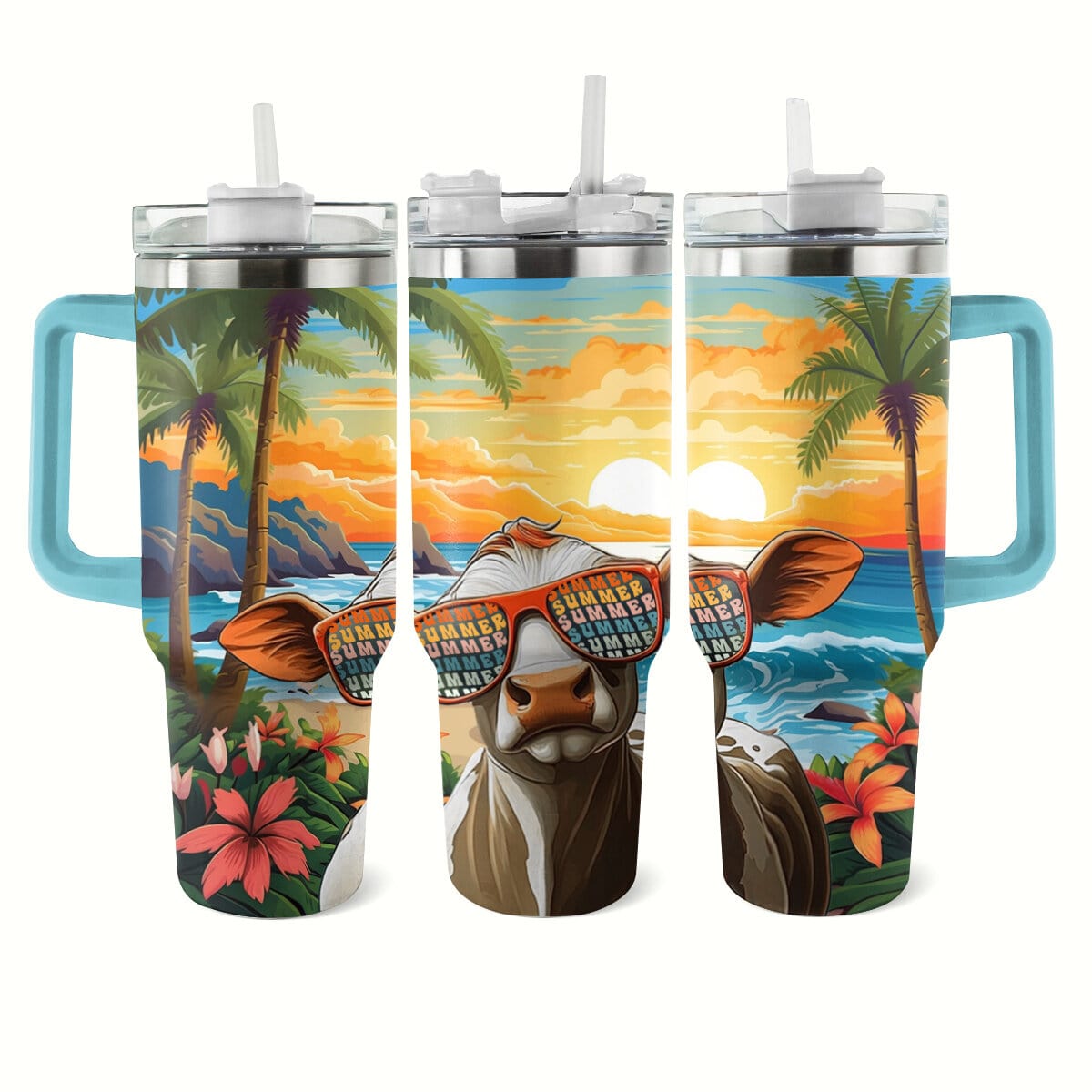 Shineful Tumbler Fancy Cow's On Vacation