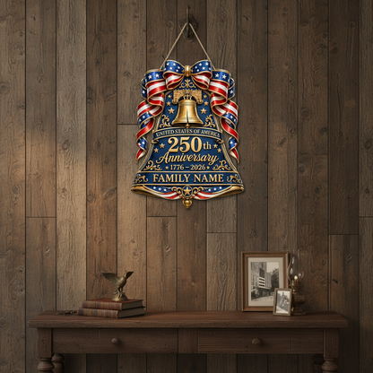 Shineful Liberty Bell Personalized Wood Sign