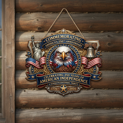 Shineful Eagle Tribute Wood Sign