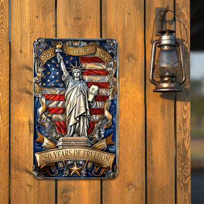 Shineful Freedom Honor Metal Sign