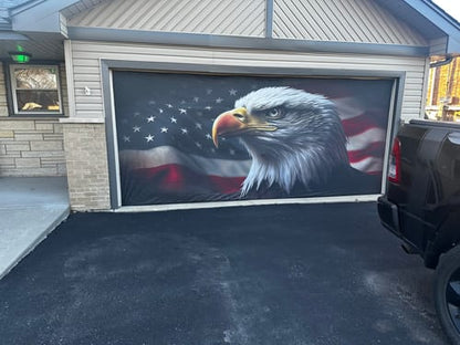 Shineful Garage Door Banner Decoration American Eagle