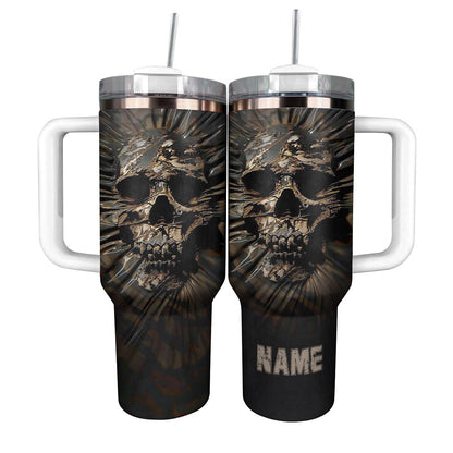 Shineful Tumbler Personlized Cool Cameo Skull