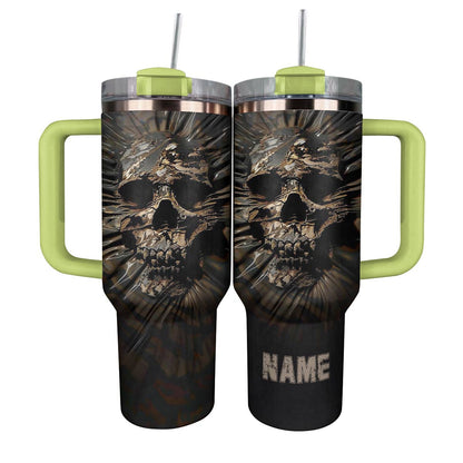 Shineful Tumbler Personlized Cool Cameo Skull
