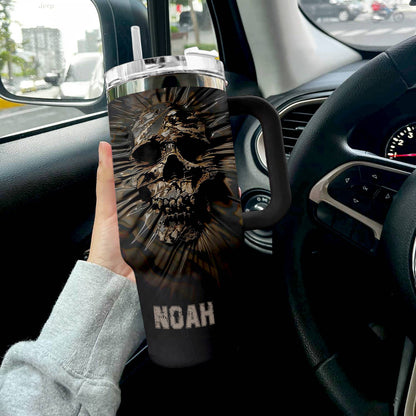 Shineful Tumbler Personlized Cool Cameo Skull