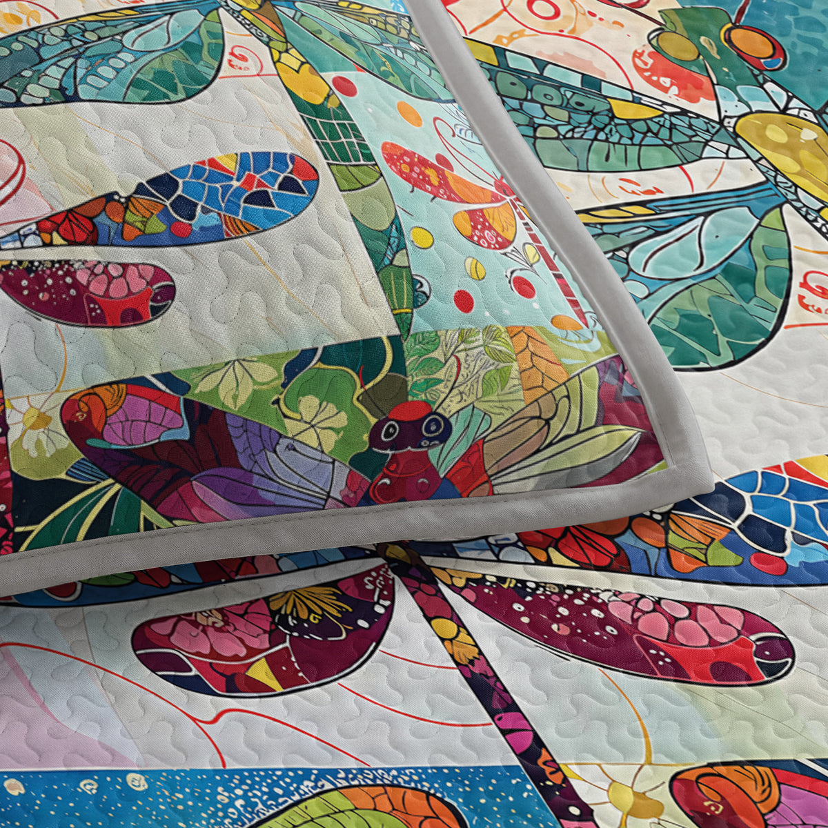 Shineful Quilt 3-Piece Set Dragonfly Harmony