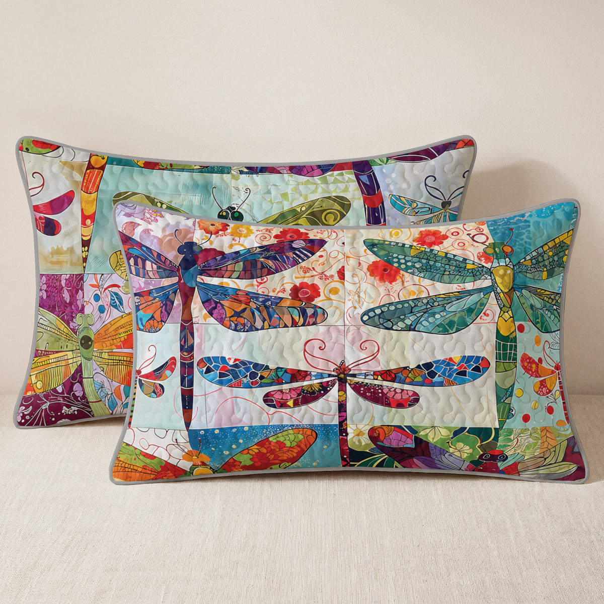 Shineful Quilt 3-Piece Set Dragonfly Harmony