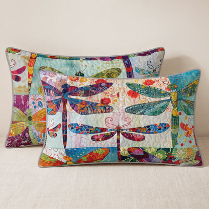 Shineful Quilt 3-Piece Set Dragonfly Harmony