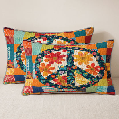 Shineful Quilt 3-Piece Set Flower Peace