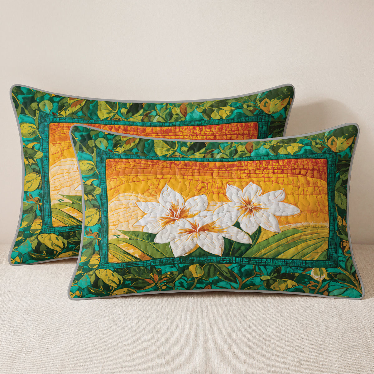 Shineful Quilt 3-Piece Set Island Lily