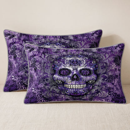 Shineful Quilt 3-Piece Set Gorgeous Mandala Skull