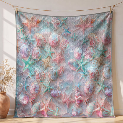 Shineful Quilt 3-Piece Set Coastal Shell