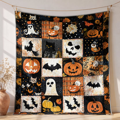 Shineful All Season Quilt 3-Piece Set Spooky Patchwork