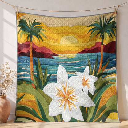 Shineful Quilt 3-Piece Set Island Lily