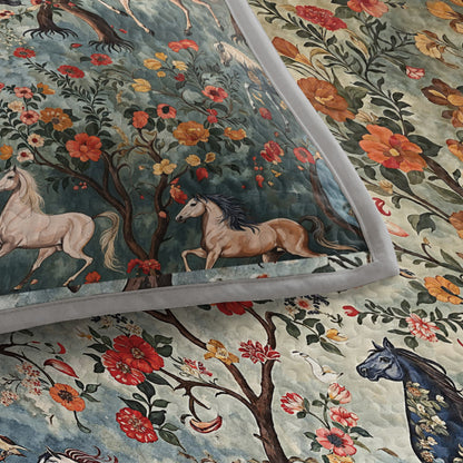 Shineful Quilt 3-Piece Set Mystical Steeds