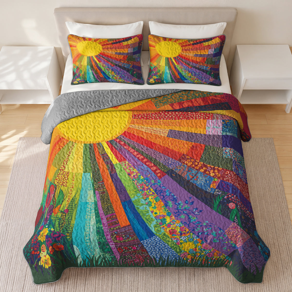 Shineful Quilt 3-Piece Set Sunshine Radiance