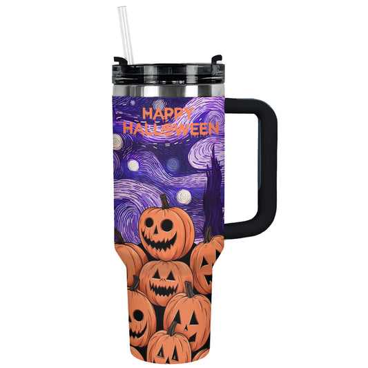 Shineful Tumbler Pumpkin Starry Night