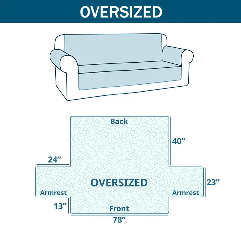 Shineful Sofa Cover Set Four Leaf Blessing