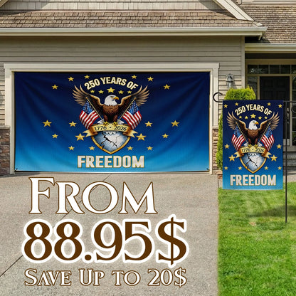 Shineful Bundle Garage and Garden Flag - The Freedom Crest of America