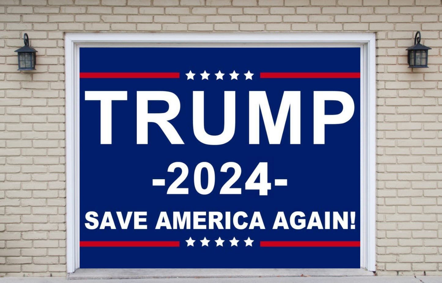 Shineful Garage Door Banner Decoration Trump 2024
