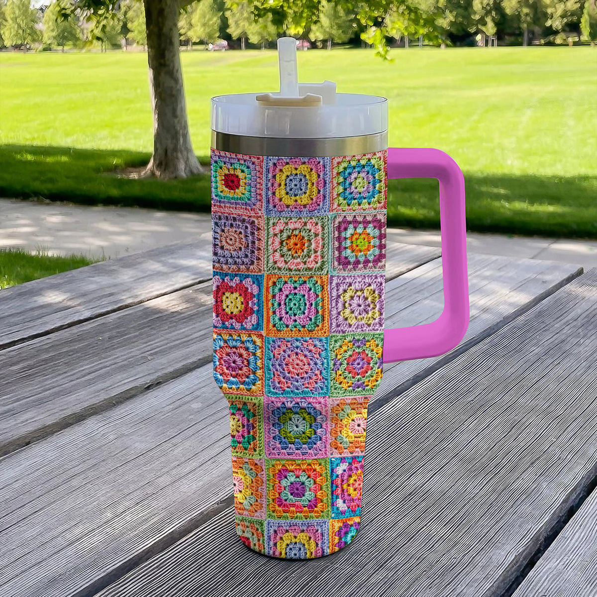 Shineful Tumbler Crochet Granny's Yarn