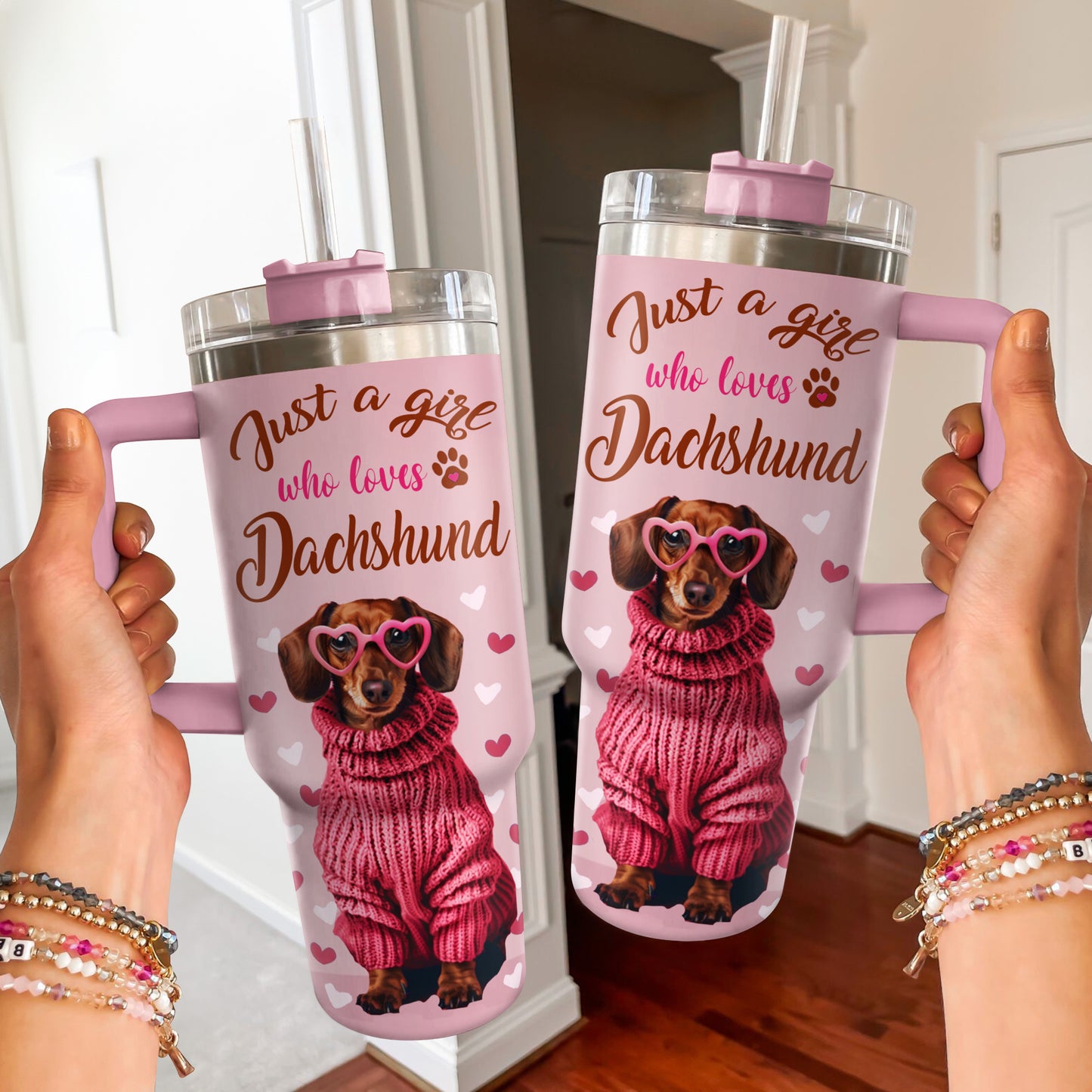 Shineful Tumbler Dachshund Heartfelt