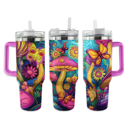 Shineful Tumbler Hippie Whimsical Butterfly Garden