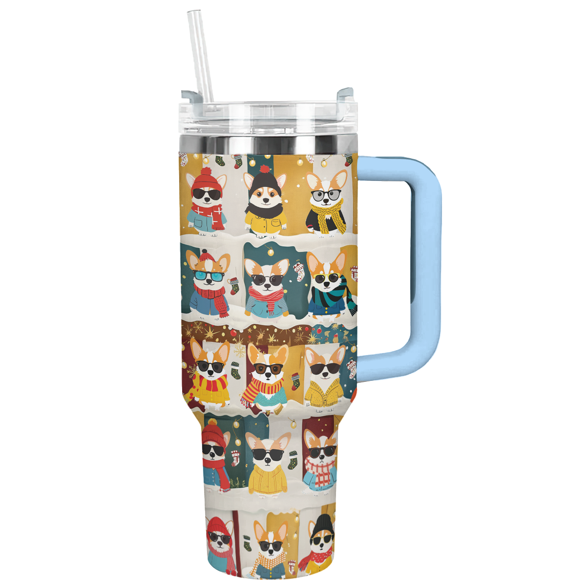 Shineful Tumbler Corgi Winter Fashion