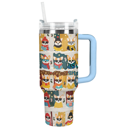 Shineful Tumbler Corgi Winter Fashion