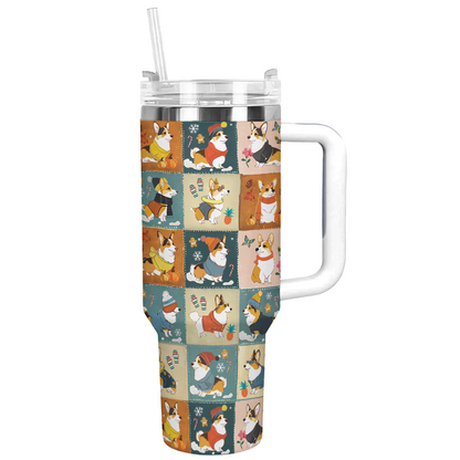 Shineful Tumbler Four Seasons Corgi Charm