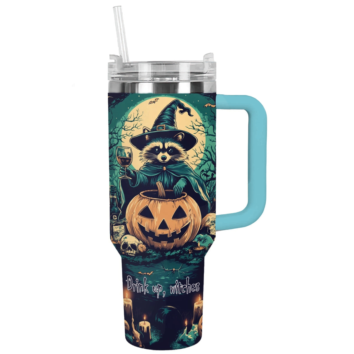 Shineful Tumbler Raccoon Witches Brew