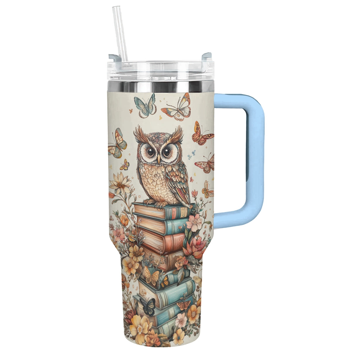 Shineful Tumbler Bookish Owl