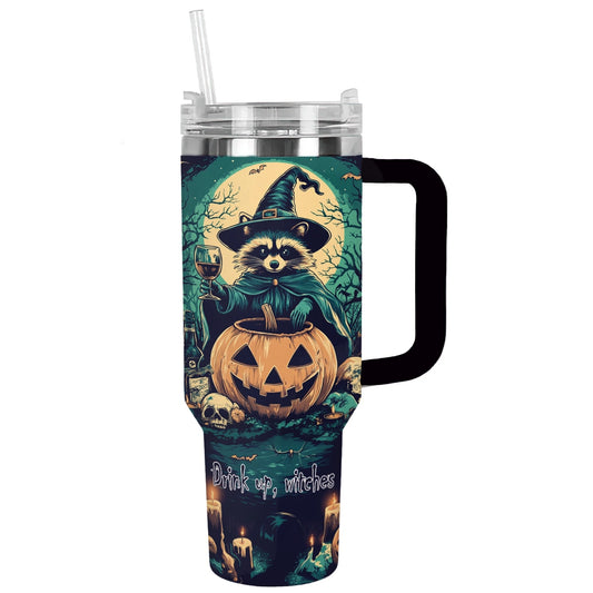 Shineful Tumbler Raccoon Witches Brew