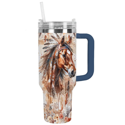 Shineful Tumbler Tribal Horse