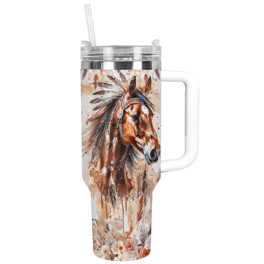 Shineful Tumbler Tribal Horse