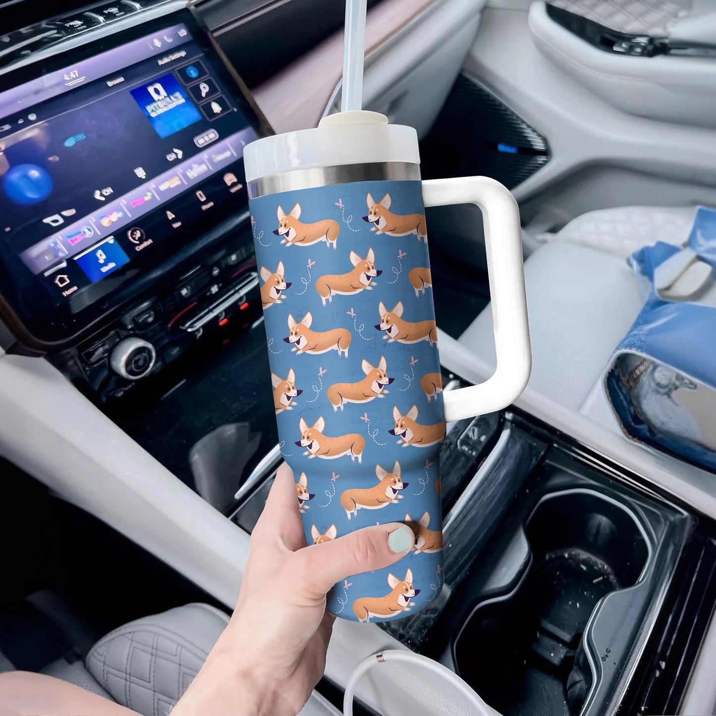 Shineful Tumbler Naughty Corgis