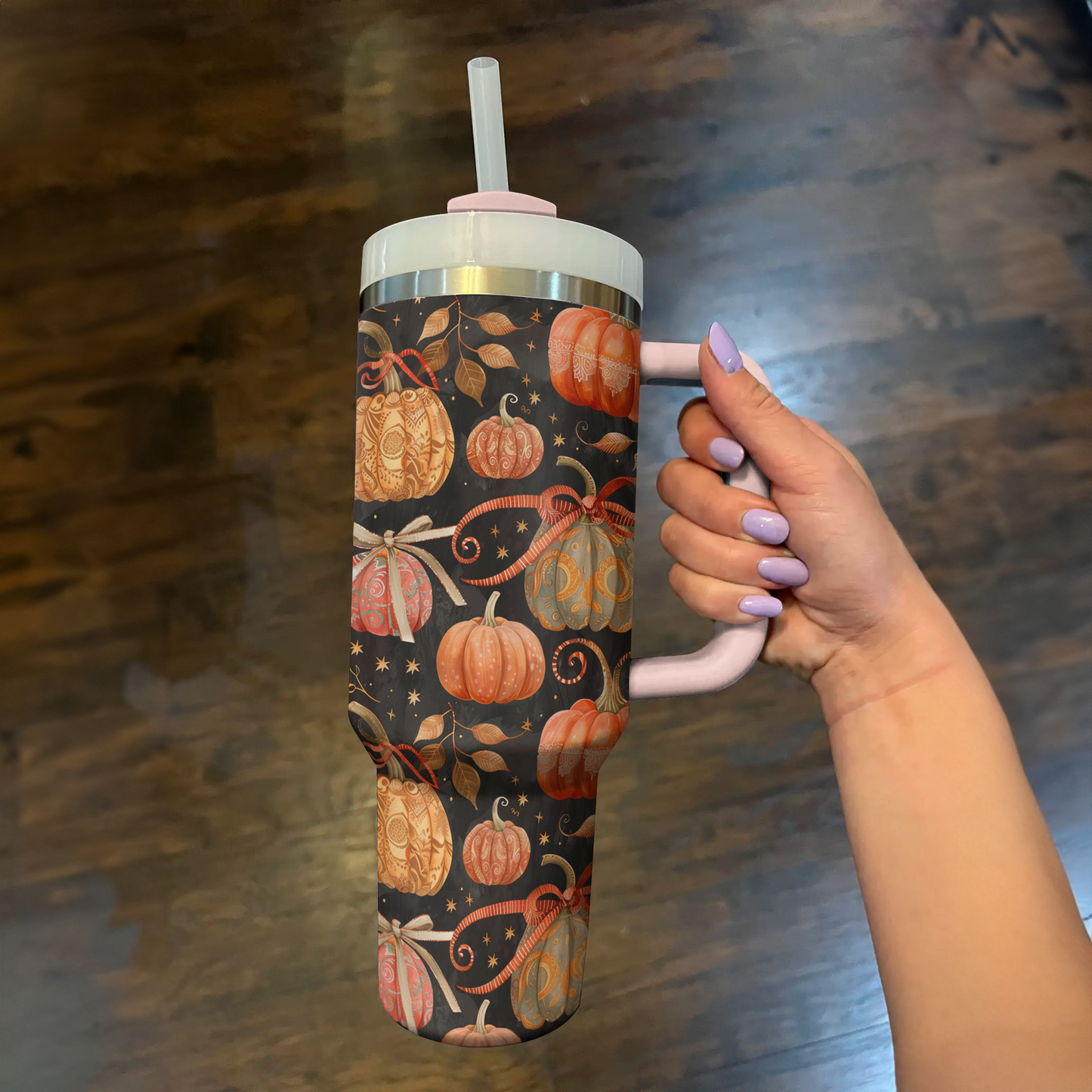 Shineful Tumbler Rustic Pumpkin Patch