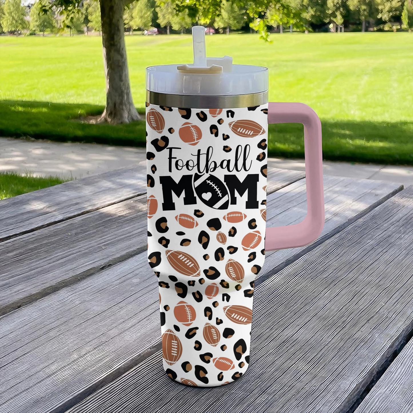 Shineful Tumbler Football Mom Chic