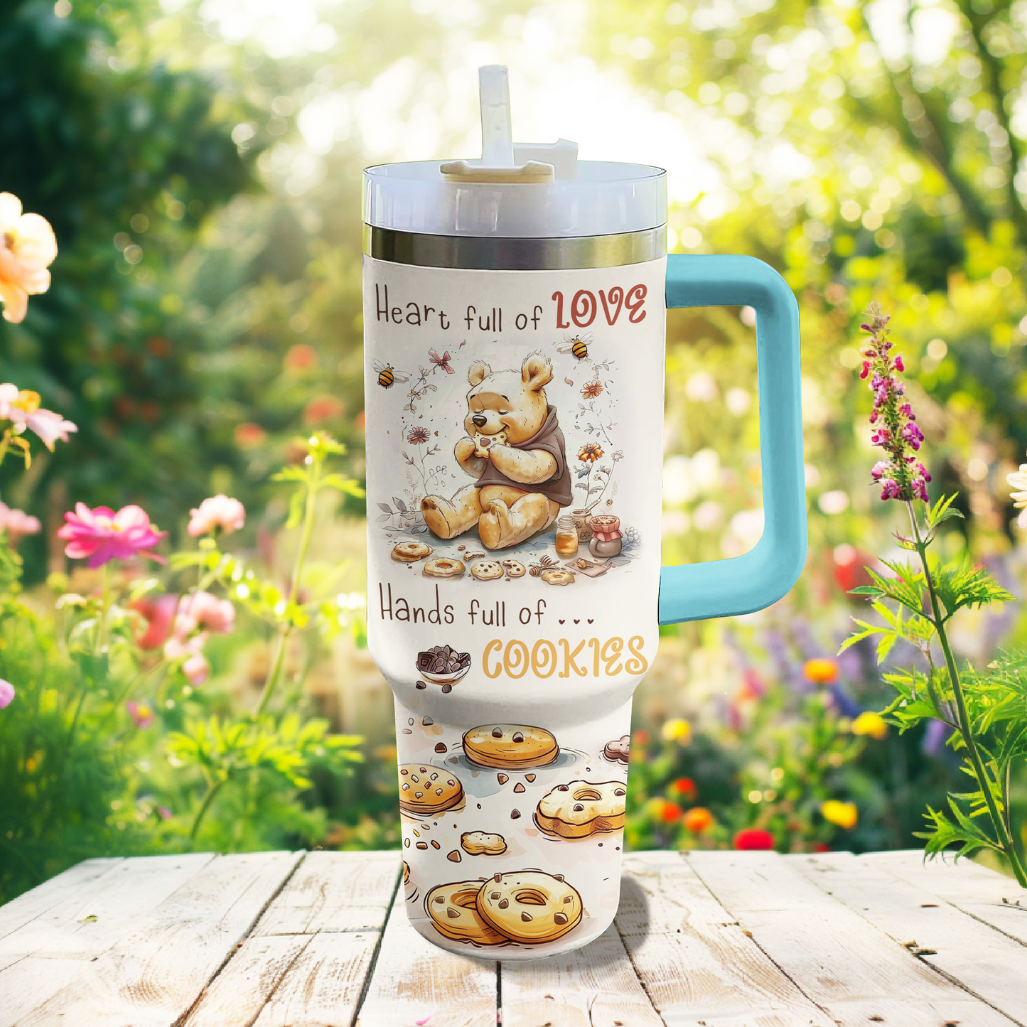 Shineful Tumbler Heart Full Of Love Hands Full Of Cookies