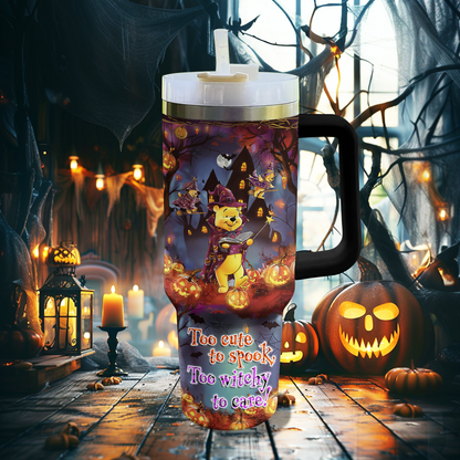 Shineful Tumbler Too Cute To Spook Too Witchy To Care