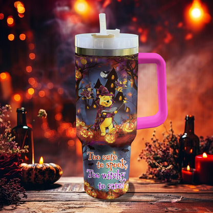 Shineful Tumbler Too Cute To Spook Too Witchy To Care